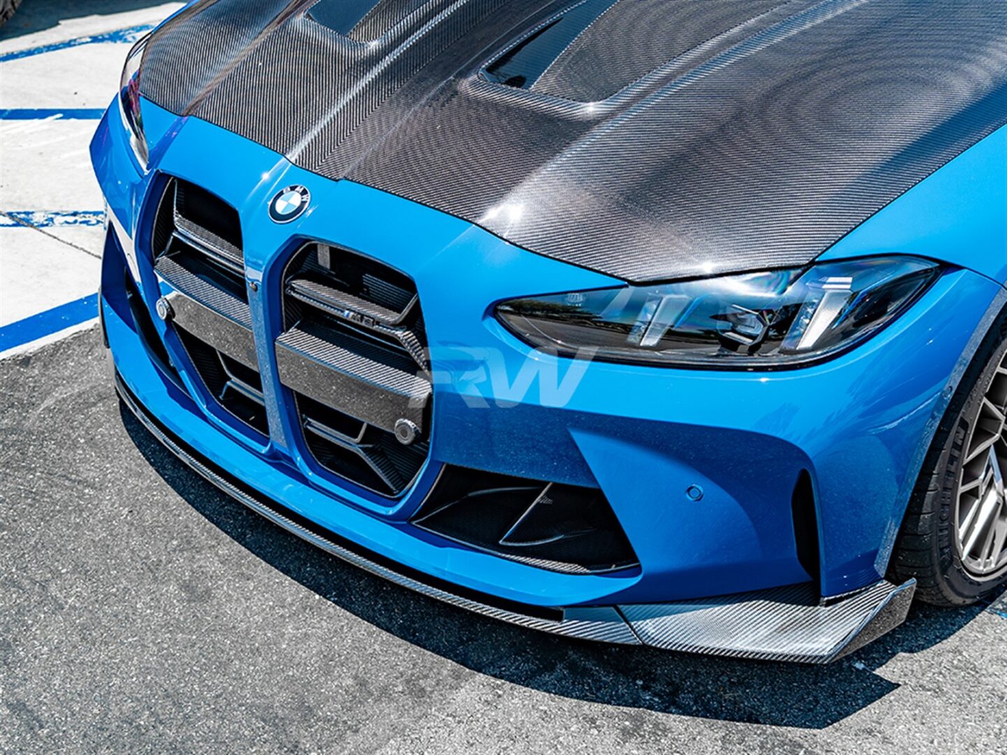 RW Carbon BMW G8X M3-M4 CS Style Carbon Fiber Front Lip