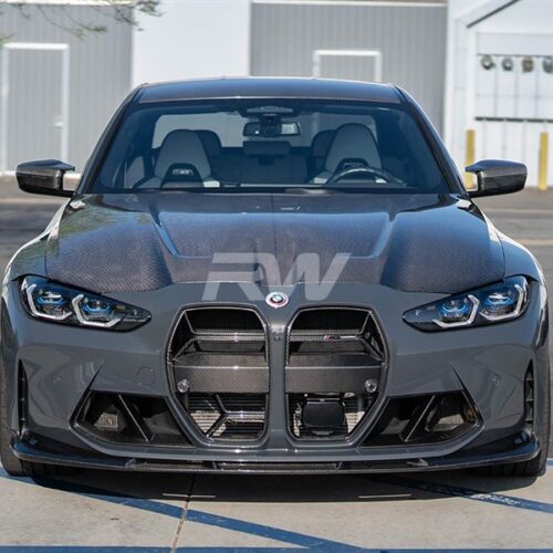 Alternative view of RW Carbon BMW G8X M3/M4 Carbon Fiber CS Style Hood