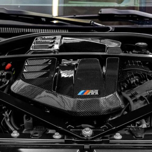 Alternative view of RW Carbon BMW G8X M3/M4 Carbon Fiber Engine Cover