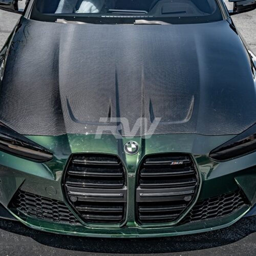 Alternative view of RW Carbon BMW G8X M3/M4 OEM Style Carbon Fiber Hood