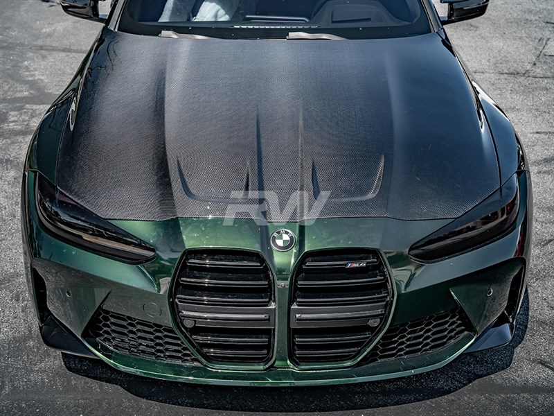 RW Carbon BMW G8X M3M4 OEM Style Carbon Fiber Hood (1)