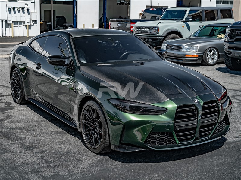 RW Carbon BMW G8X M3M4 OEM Style Carbon Fiber Hood (2)