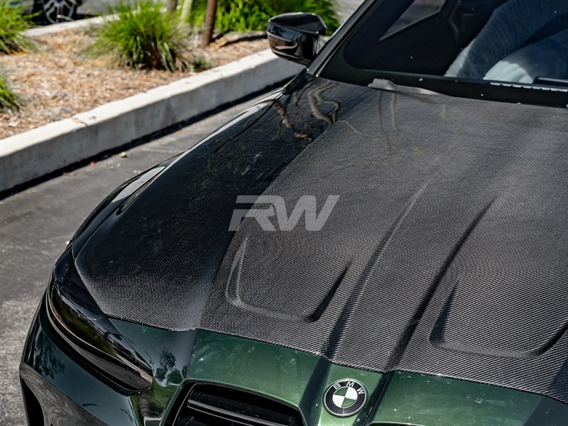 RW Carbon BMW G8X M3M4 OEM Style Carbon Fiber Hood (3)