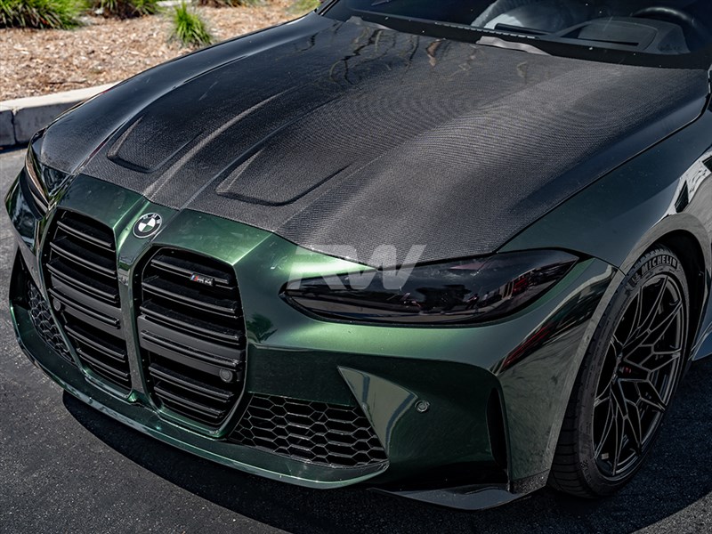 RW Carbon BMW G8X M3M4 OEM Style Carbon Fiber Hood (4)