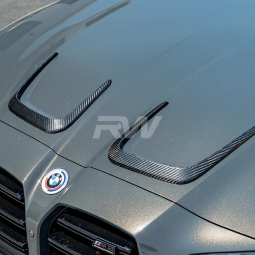 RW Carbon BMW G8x M3 M4 Carbon Fiber Hood Vent Trims