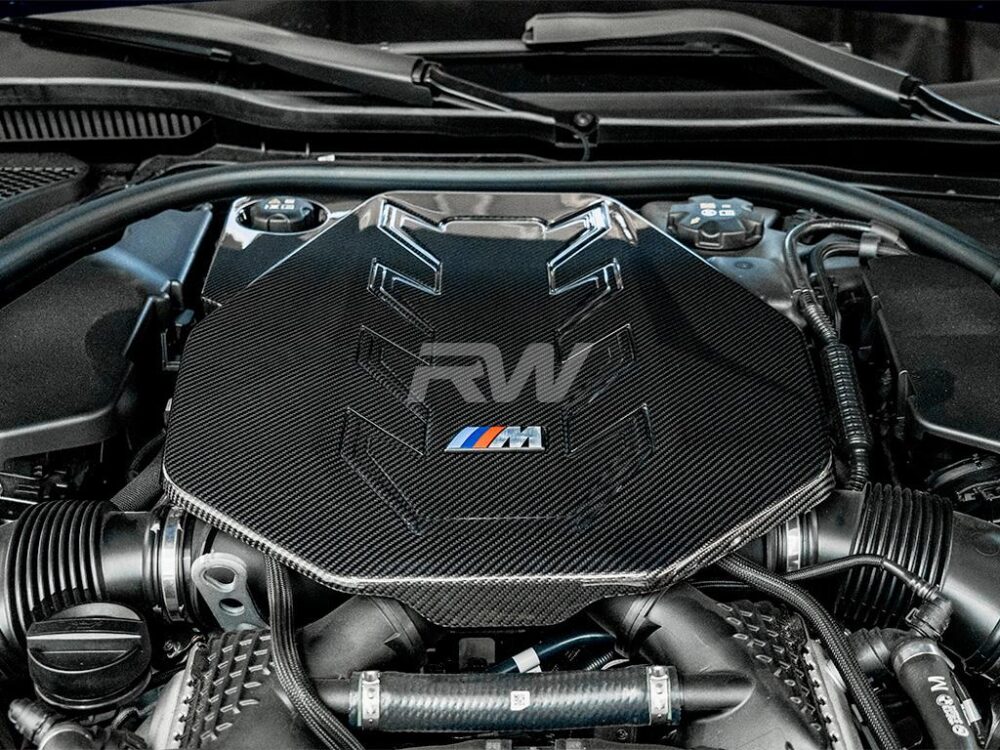 RW Carbon BMW G90_G99 M5 Carbon Fiber Engine Cover - Image 2