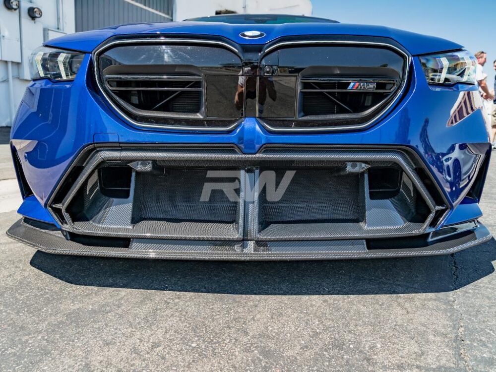 RW Carbon BMW G90_G99 M5 Carbon Fiber Front Bumper Trim - Image 3
