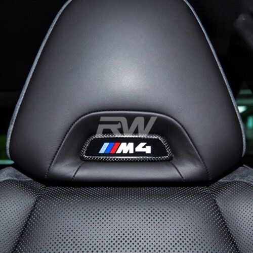 RW Carbon BMW M Carbon Fiber Seat Emblem Cover
