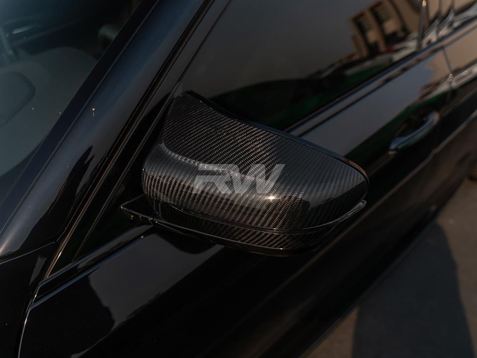 RW Carbon BMW M5 M8 M850i Carbon Fiber Mirror Caps - Image 5