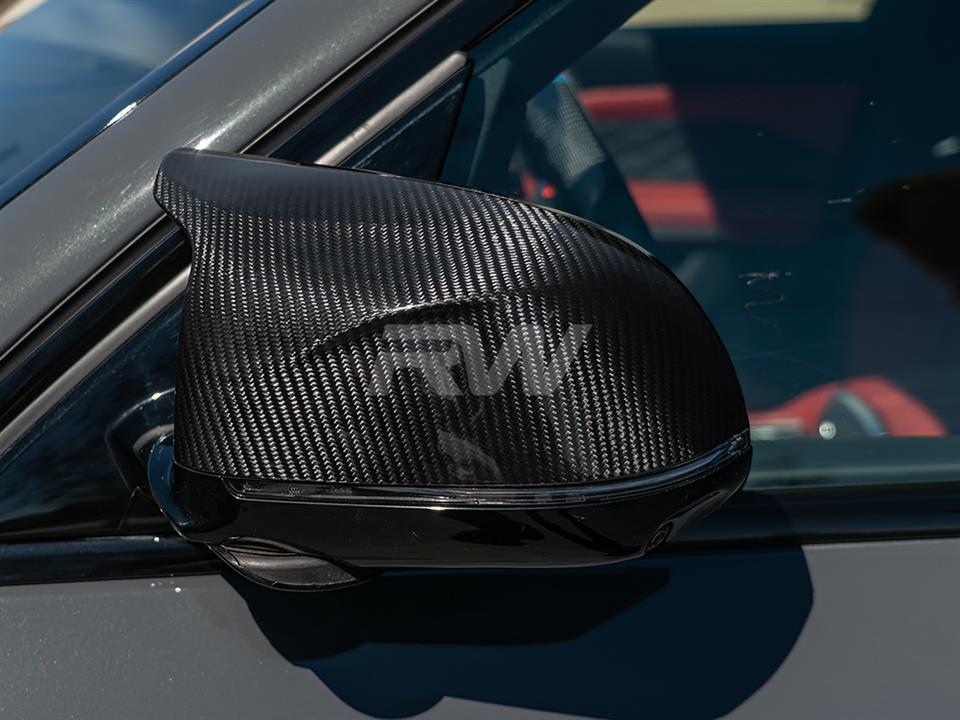 RW Carbon BMW X3M X4M X5M X6M X3 X4 X5 X6 X7 CF Mirror Caps - Image 18