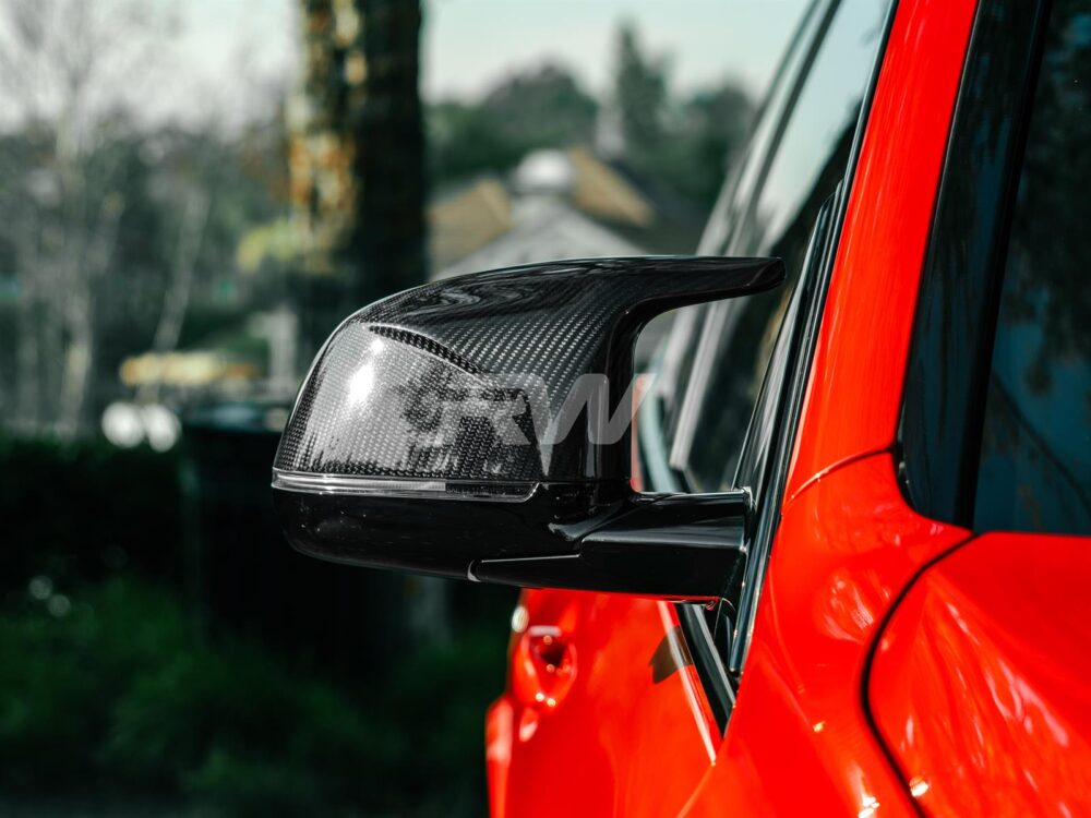 RW Carbon BMW X3M X4M X5M X6M X3 X4 X5 X6 X7 CF Mirror Caps - Image 2