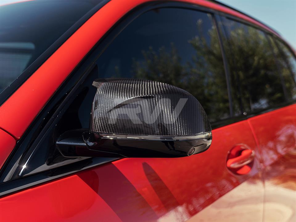 RW Carbon BMW X3M X4M X5M X6M X3 X4 X5 X6 X7 CF Mirror Caps - Image 5
