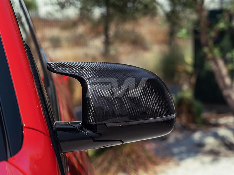 RW Carbon BMW X3M X4M X5M X6M X3 X4 X5 X6 X7 CF Mirror Caps - Image 6