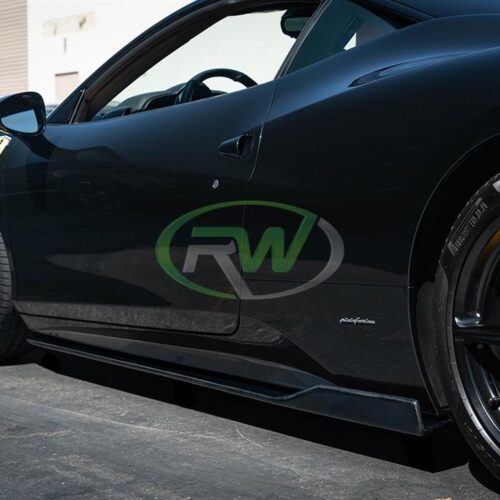 Alternative view of RW Carbon Ferrari 458 Carbon Fiber Side Skirt Extensions