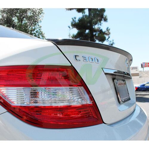 RW Carbon Mercedes W204 AMG Style Carbon Fiber Trunk Spoiler