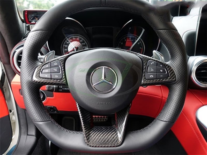 RW Carbon Mercedes AMG Carbon Fiber Steering Wheel Trim - Image 2