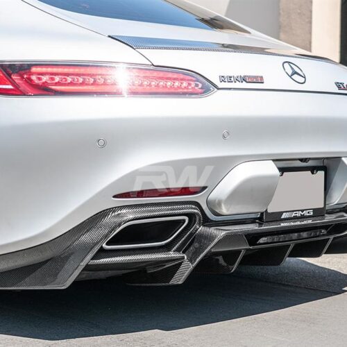 RW Carbon Mercedes C190 GT GTS Carbon Fiber Diffuser