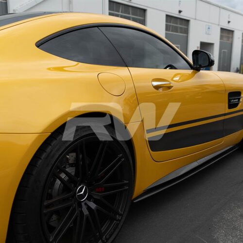 Alternative view of RW Carbon Mercedes C190 GTC GTS GTR RWS CF Side Skirt Extensions