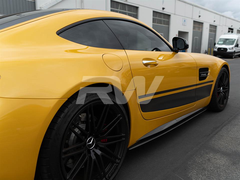 RW Carbon Mercedes C190 GTC GTS GTR RWS CF Side Skirt Extensions (1)