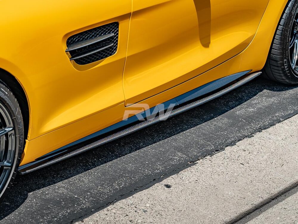 RW Carbon Mercedes C190 GTC GTS GTR RWS CF Side Skirt Extensions (7)