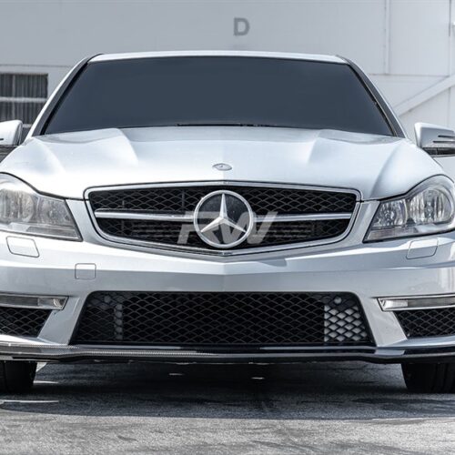 Alternative view of RW Carbon Mercedes C63 Black Series Style Carbon Fiber Front Lip