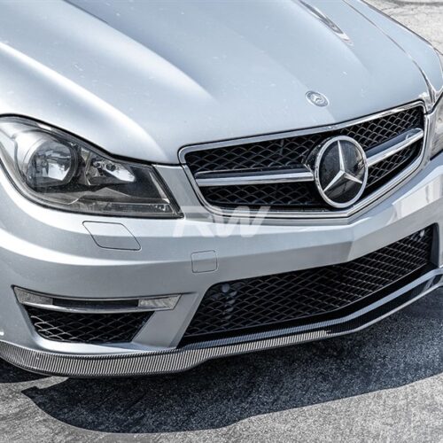 RW Carbon Mercedes C63 Black Series Style Carbon Fiber Front Lip
