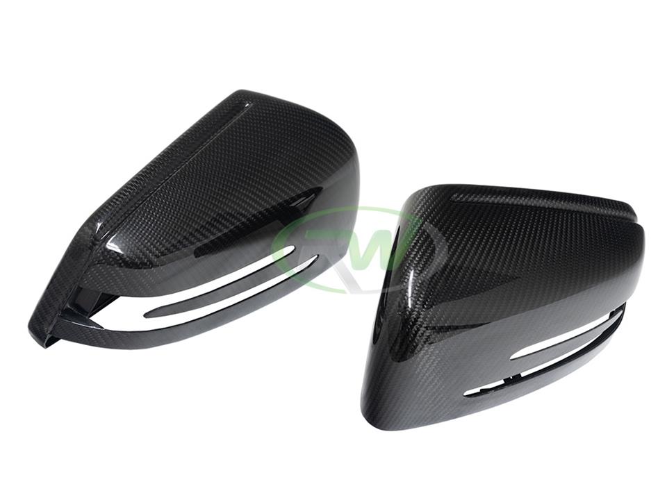 RW Carbon Mercedes Carbon Fiber Replacement Mirror Covers - Image 13