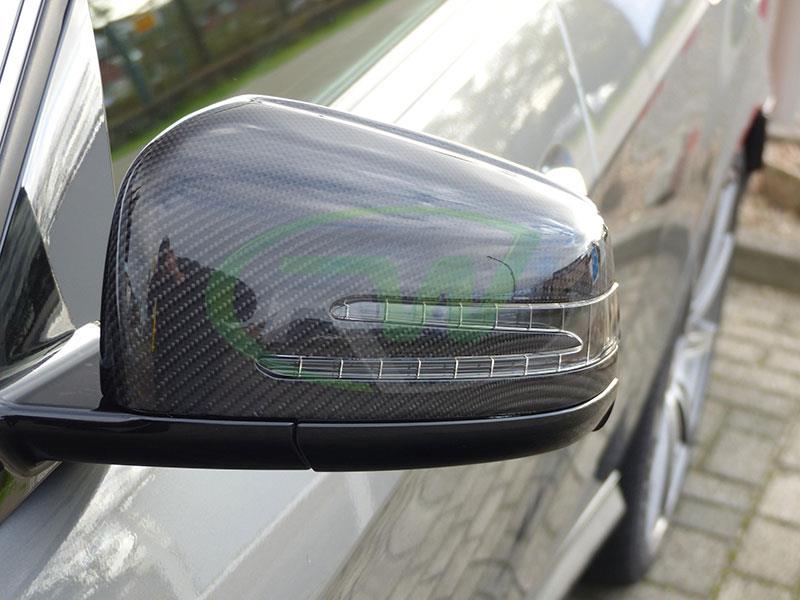 RW Carbon Mercedes Carbon Fiber Replacement Mirror Covers - Image 4