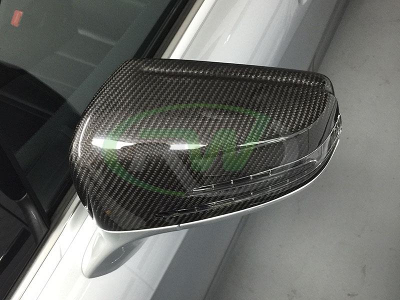 RW Carbon Mercedes Carbon Fiber Replacement Mirror Covers - Image 5