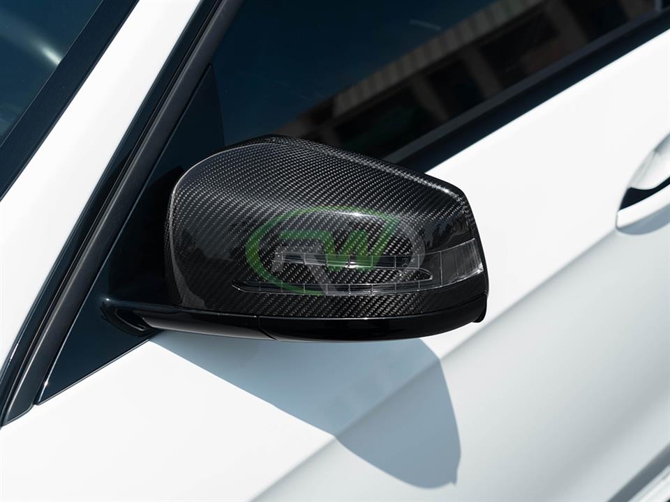 RW Carbon Mercedes Carbon Fiber Replacement Mirror Covers - Image 7