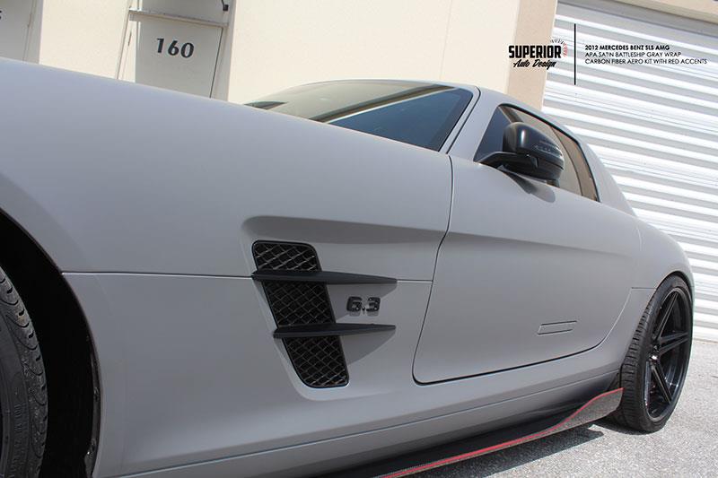 RW Carbon Mercedes SLS Renn Style CF Side Skirt Extensions (7)