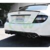 RW Carbon Mercedes W204 Carbon Fiber Rear Bumper Splitters (3)