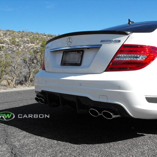 RW Carbon Mercedes W204 Coupe AMG Style CF Trunk Spoiler