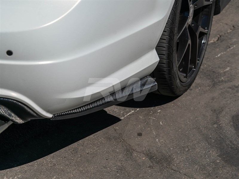 RW Carbon Mercedes W204 FL CF Rear Bumper Splitters