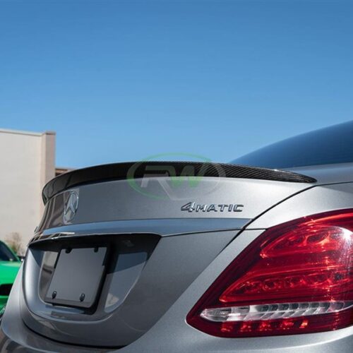 RW Carbon Mercedes W205 AMG Style Carbon Fiber Trunk Spoiler