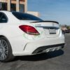 RW Carbon Mercedes W205 AMG Style Carbon Fiber Trunk Spoiler - Image 2