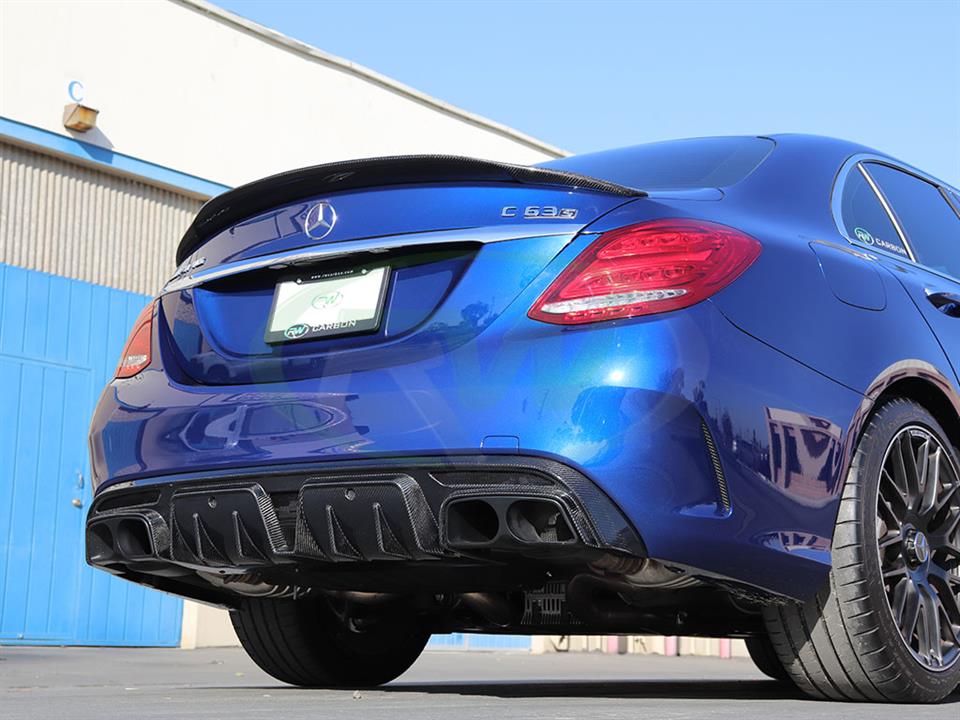 RW-Carbon-Mercedes-W205-BRS-Style-Carbon-Fiber-Diffuser-1