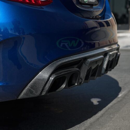 RW Carbon Mercedes W205 BRS Style Carbon Fiber Diffuser