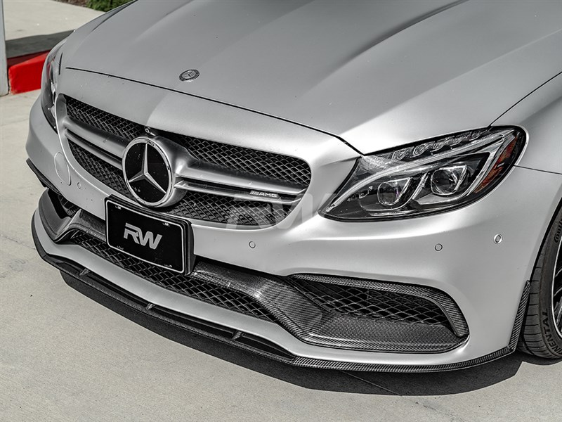 RW Carbon Mercedes W205 C63 AMG Carbon Fiber Front Trim (1)