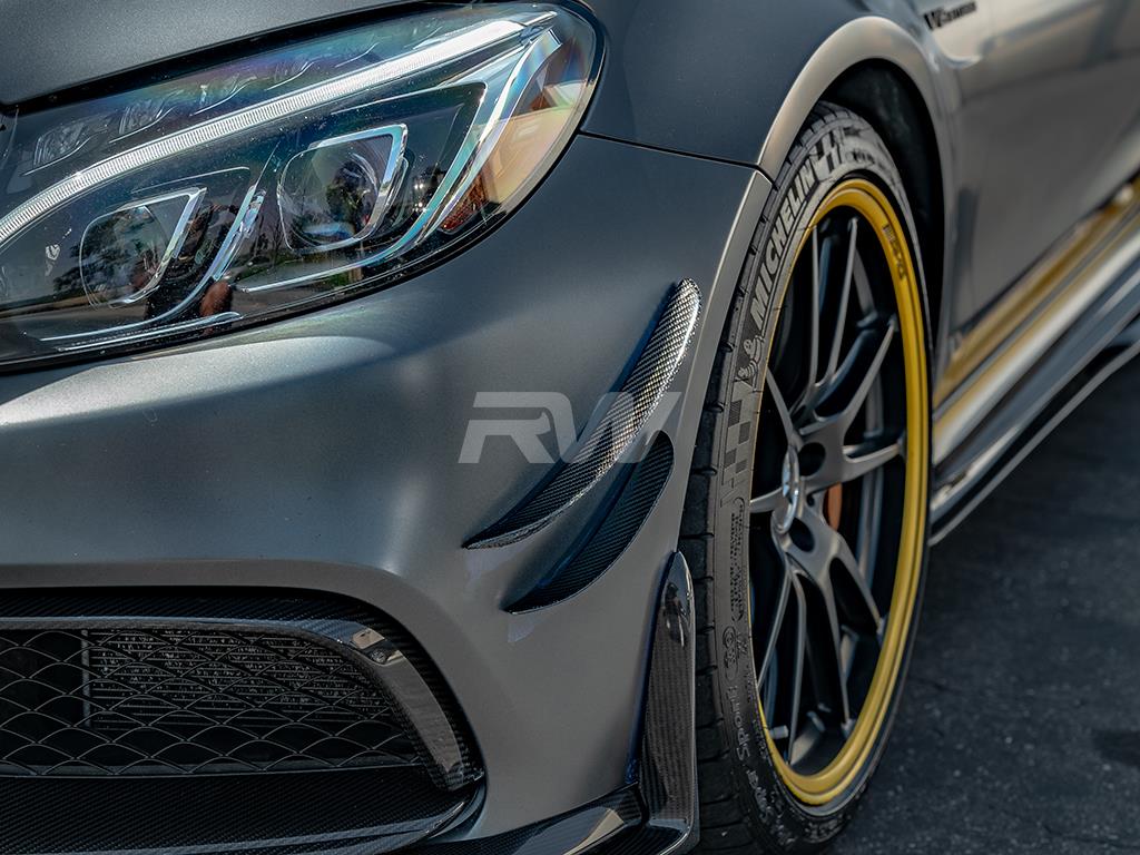 RW Carbon Mercedes W205 C63-C63S Carbon Fiber Canards