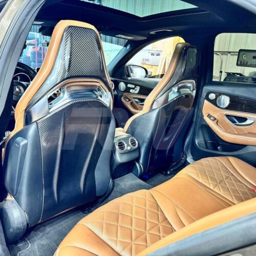 RW Carbon Mercedes W205 C63 Carbon Fiber Seat Backs