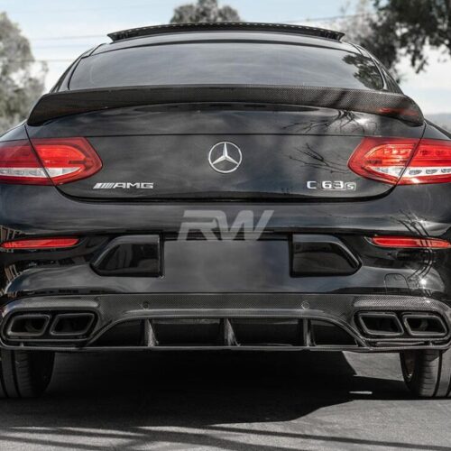 Alternative view of RW Carbon Mercedes W205 C63 Coupe ED1 Style CF Diffuser