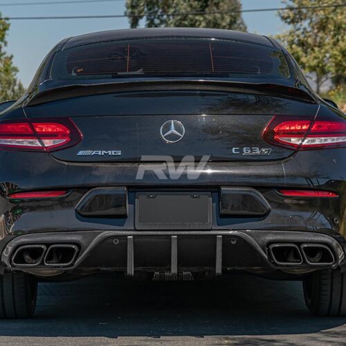 Alternative view of RW Carbon Mercedes W205 C63/C63S Coupe 19+ DTM CF Diffuser