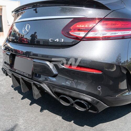 RW Carbon Mercedes W205 C63/C63S Coupe 19+ DTM CF Diffuser