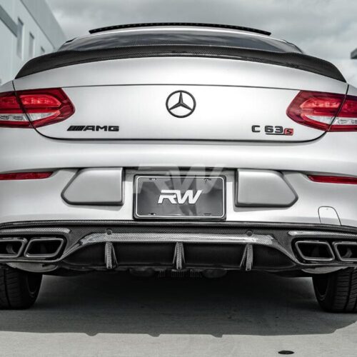Alternative view of RW Carbon Mercedes W205 C63/C63S Coupe CF Diffuser