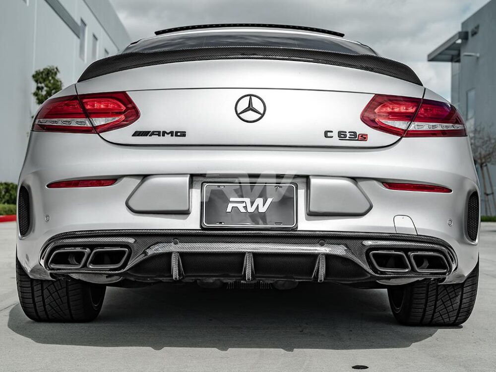 RW Carbon Mercedes W205 C63C63S Coupe CF Diffuser (1)