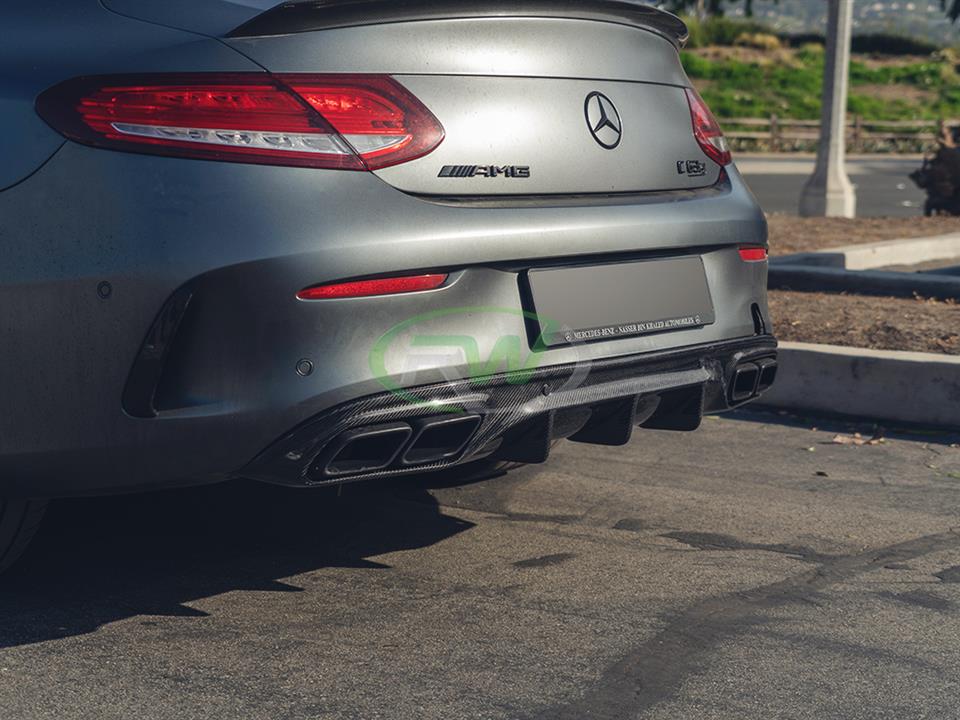 RW Carbon Mercedes W205 C63C63S Coupe CF Diffuser (3)
