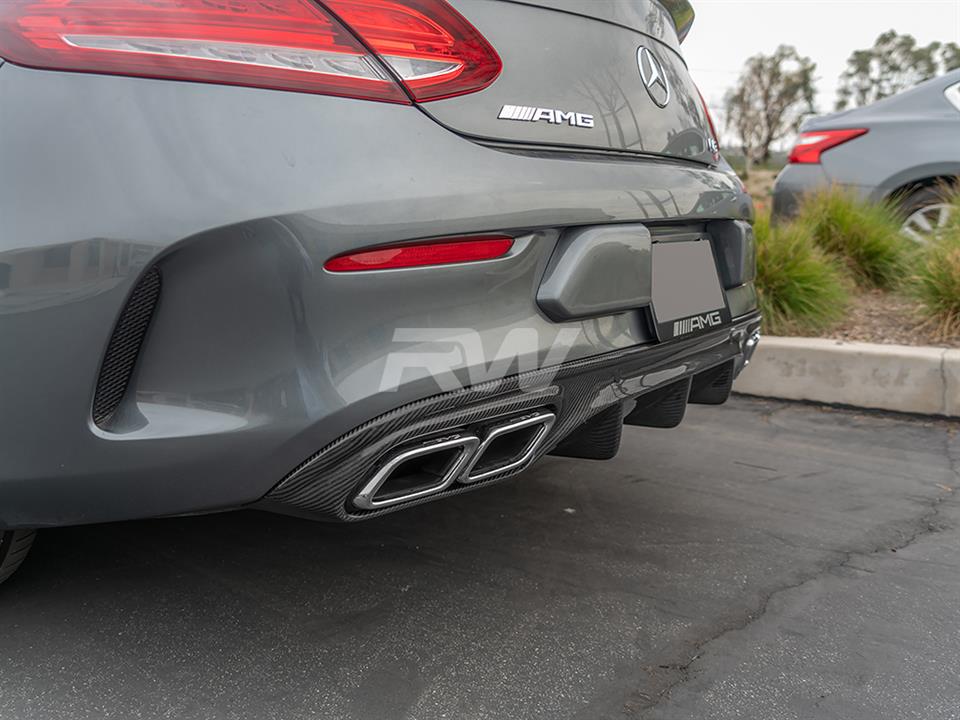 RW Carbon Mercedes W205 C63C63S Coupe CF Diffuser (6)
