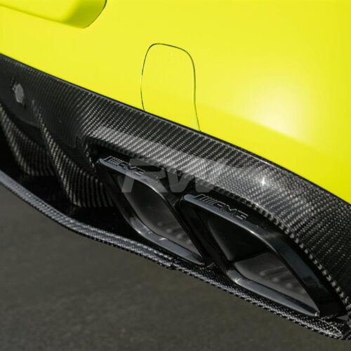 RW Carbon Mercedes W205 C63/C63S 19+ Black/Polished Exhaust Tips