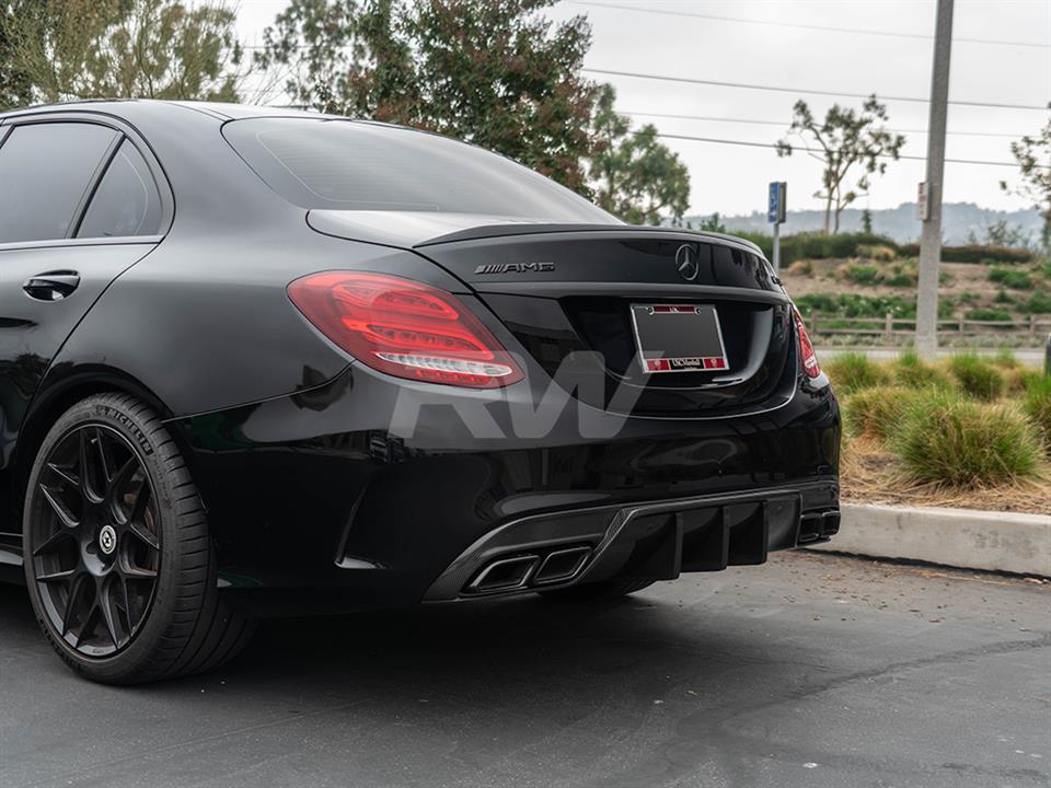 RW Carbon Mercedes W205 C63_C63S AMG DTM CF Diffuser - Image 12